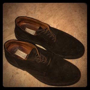 Barney’s brown suede/leather dress shoes